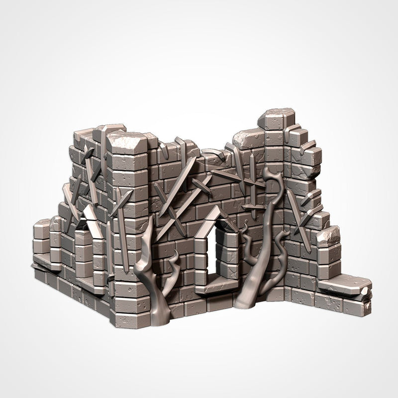Cursed Fortress 3D printed terrain view 13