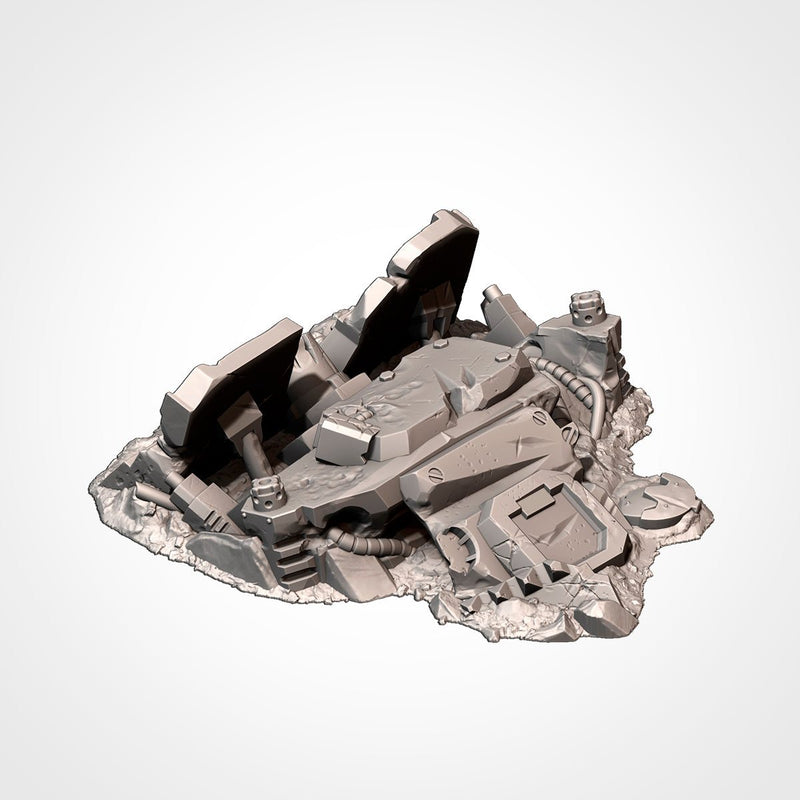 Crashed Tanks 3D printed terrain view 13