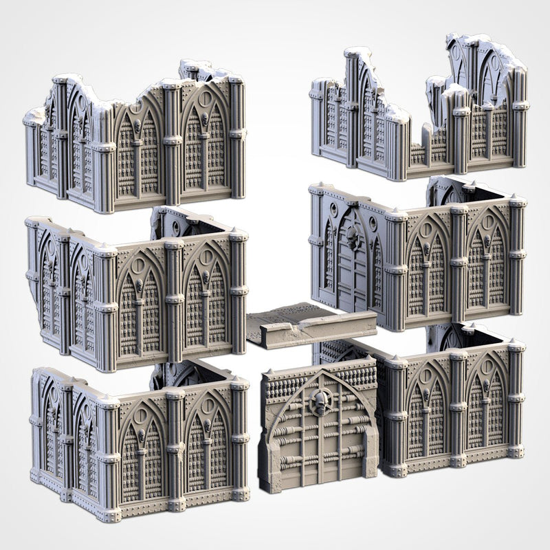 Cathedral Ruins 02 3D printed terrain view 13
