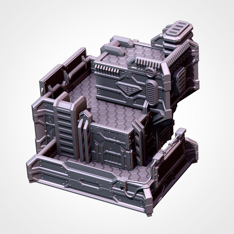 City Sci-Fi 3D printed terrain view 13