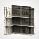 Post-Apocalyptic Ruins WTC Set 01 3D printed terrain view 13