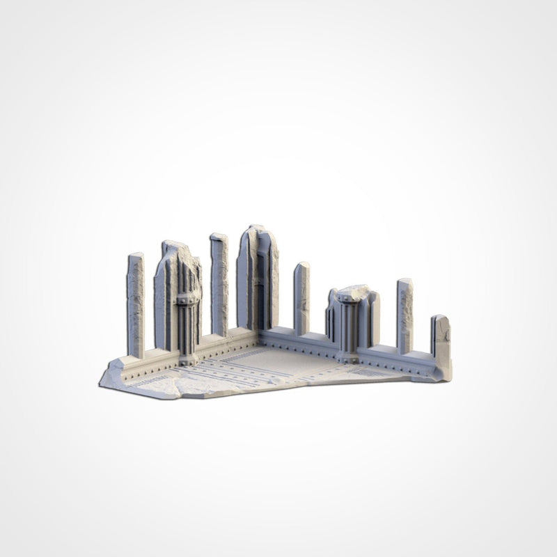 Cathedral Ruins 01 3D printed terrain view 13