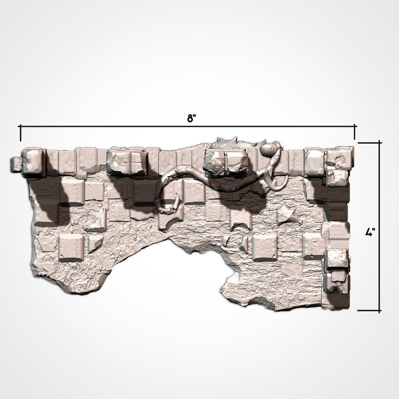 Abandoned Ruins GW 10th 3D printed terrain view 13