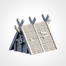Viking Houses 3D printed terrain view 13