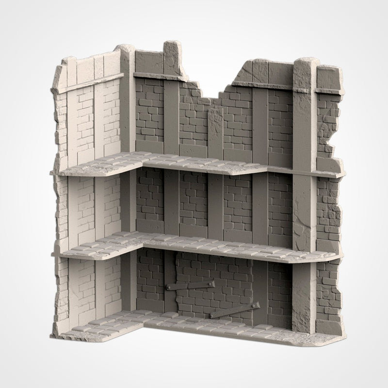 City Ruins WTC Set 01 3D printed terrain view 13