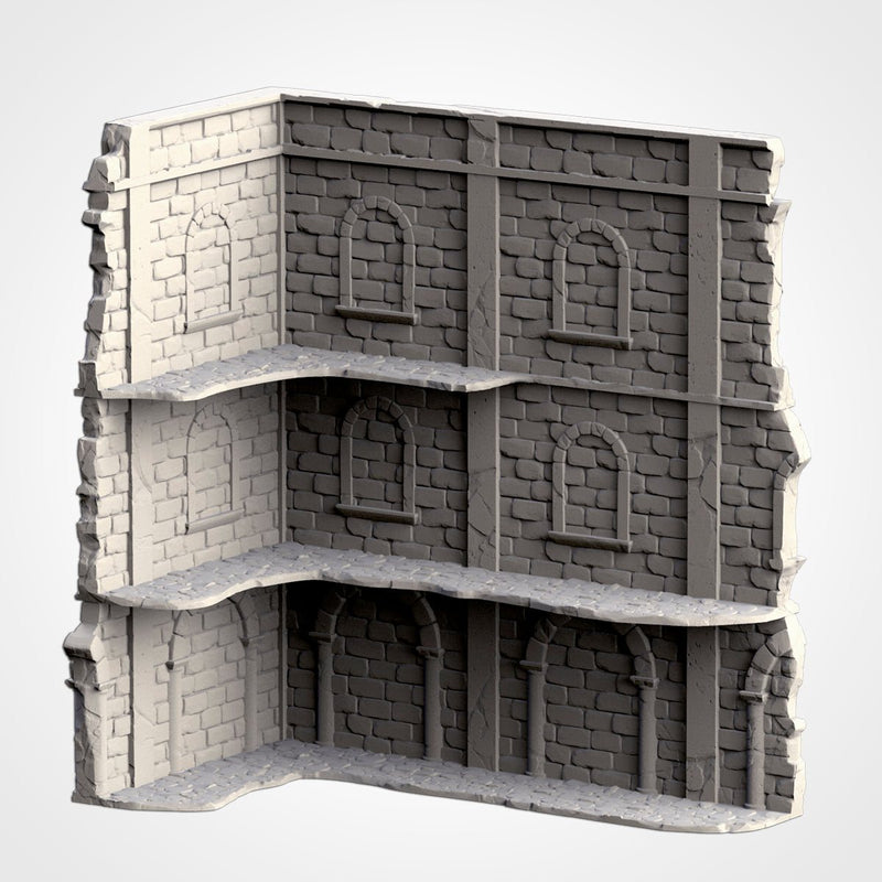 Classic Ruins WTC Set 01 3D printed terrain view 13