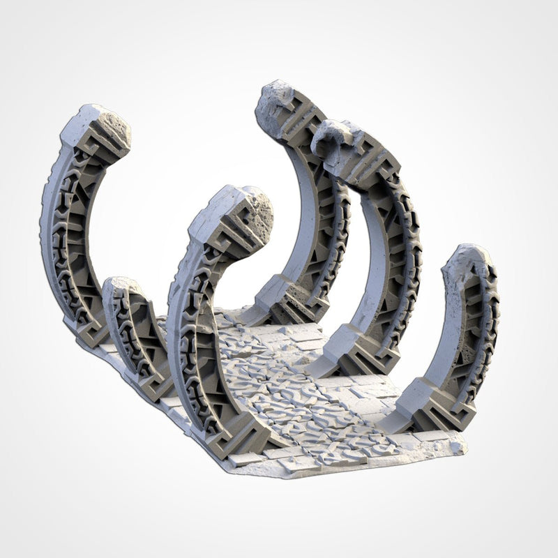 Ancient Civilization 3D printed terrain view 13