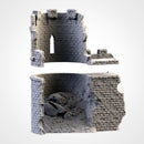 Ruined Castle 3D printed terrain view 13