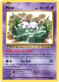 Mew 53 108 XY Evolutions (053/108) [PR]