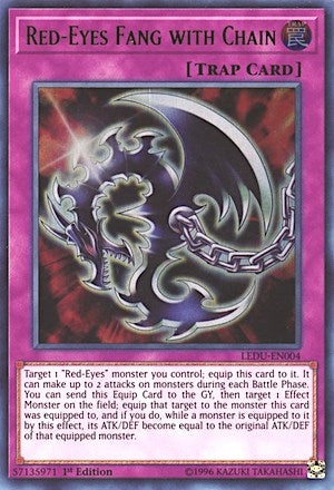 Red Eyes Fang with Chain (LEDU-EN004) [LEDU]