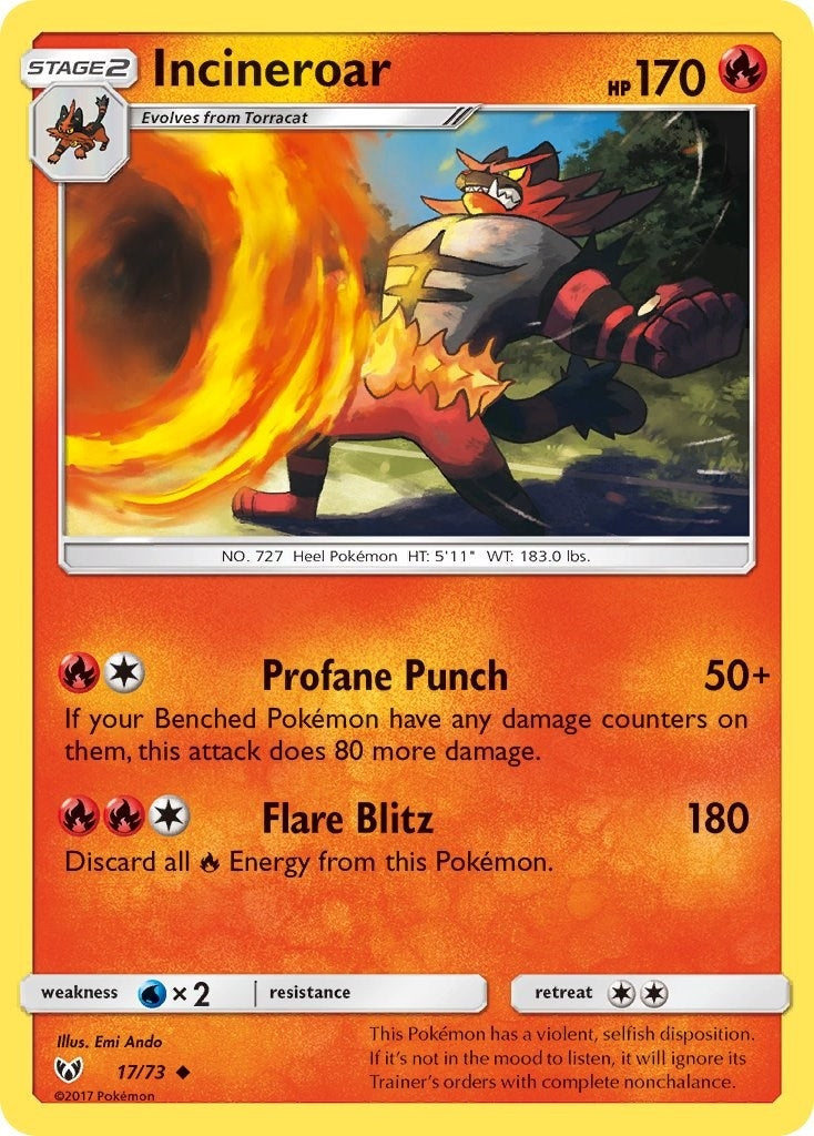 Incineroar (17/73) [SHL]