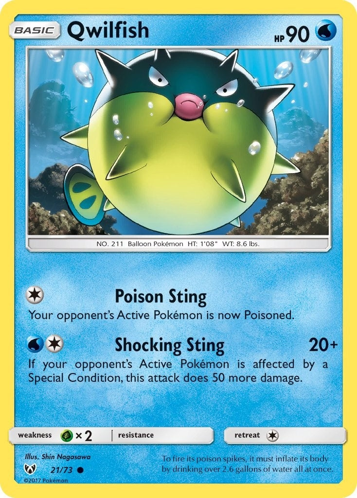 Qwilfish (21/73) [SHL]