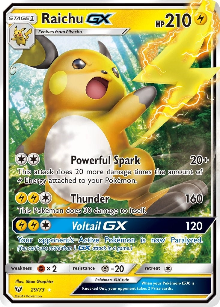 Raichu GX (29/73) (Shining Legends)
