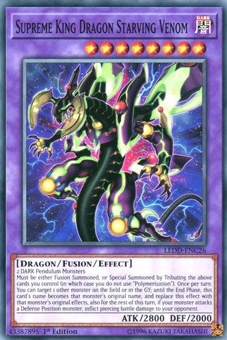 Supreme King Dragon Starving Venom (LEDD-ENC26) [LEDD]