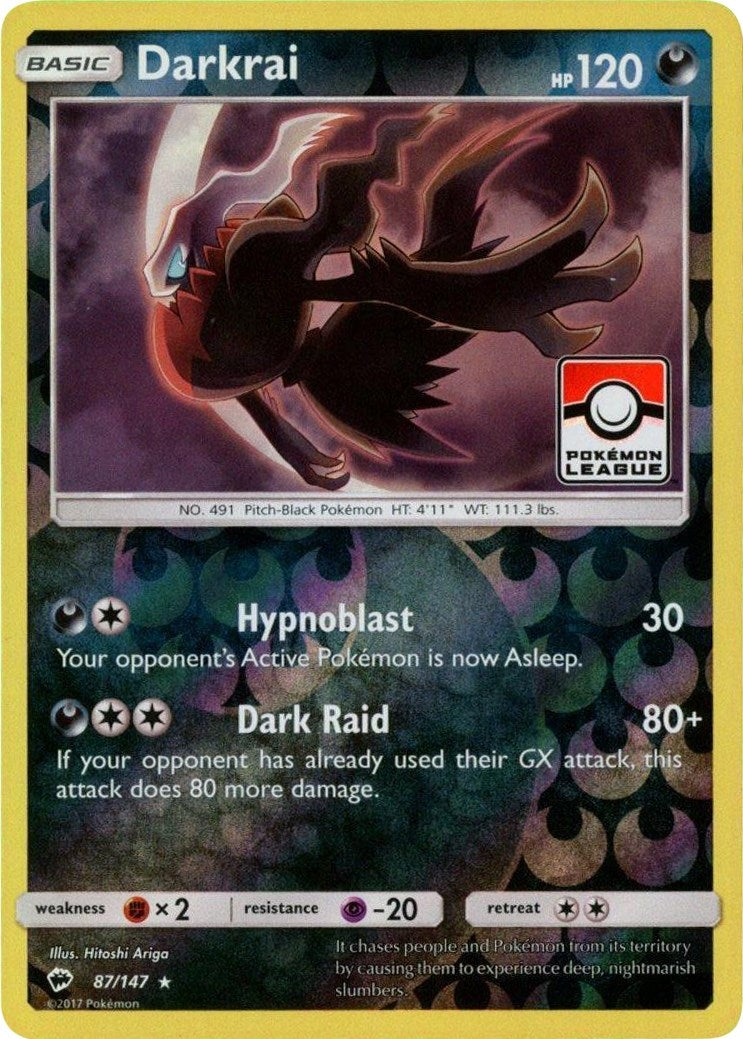 Darkrai 87 147 Pokemon League (087/147) [PR]
