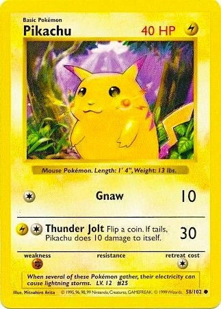 Pikachu Red Cheeks (058/102) [BSS]