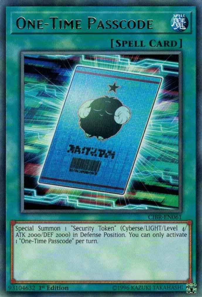 One Time Passcode (CIBR-EN061) [CIBR]