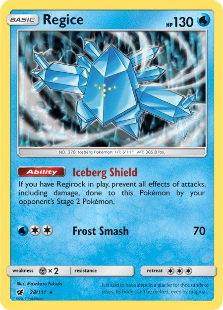 Regice (28/111) (SM - Crimson Invasion)