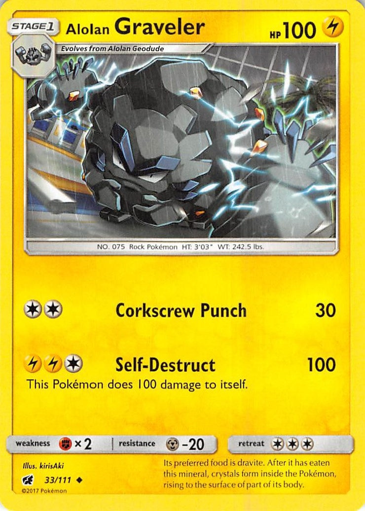 Alolan Graveler (33/111) [SM04]