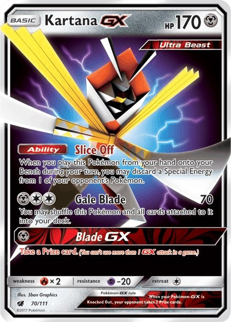 Kartana GX (70/111) (SM - Crimson Invasion)