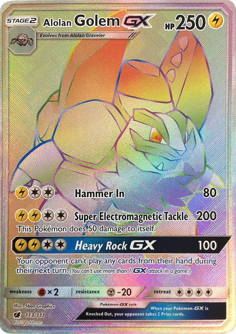 Alolan Golem GX Secret (113/111) [SM04]