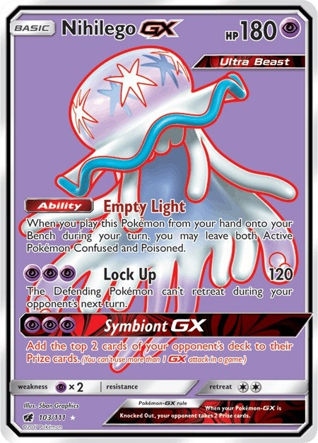 Nihilego GX Full Art (103/111) [SM04]
