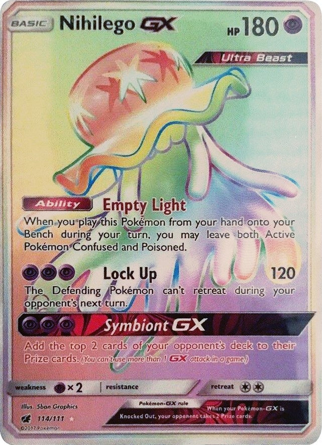 Nihilego GX (Secret) (114/111) (SM - Crimson Invasion)