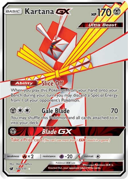 Kartana GX Full Art (106/111) [SM04]