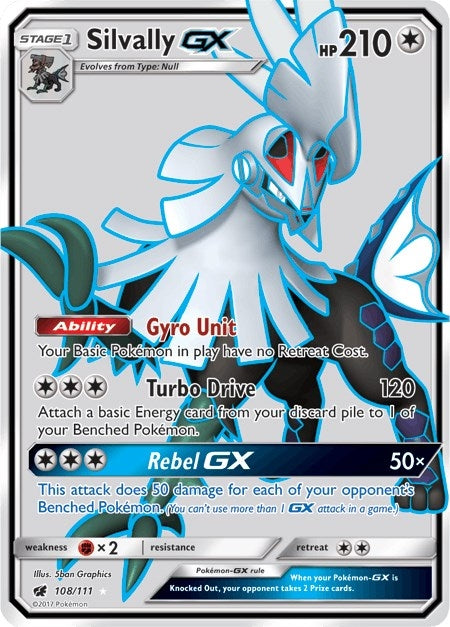Silvally GX Full Art (108/111) [SM04]