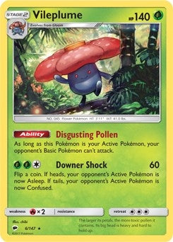 Vileplume 6 147 Prerelease Kit Exclusive (006/147) [PR]