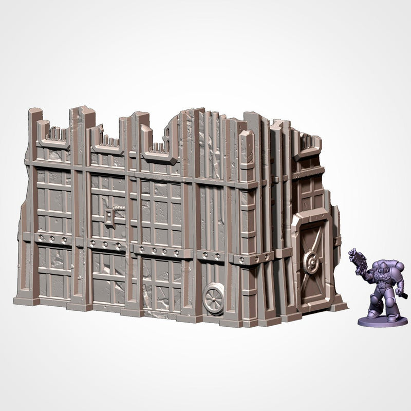 Industrial Ruins GW 10th 3D printed terrain view 14