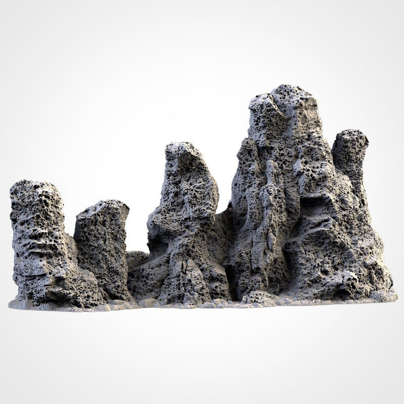 Volcanic Rocks 3D printed terrain view 14