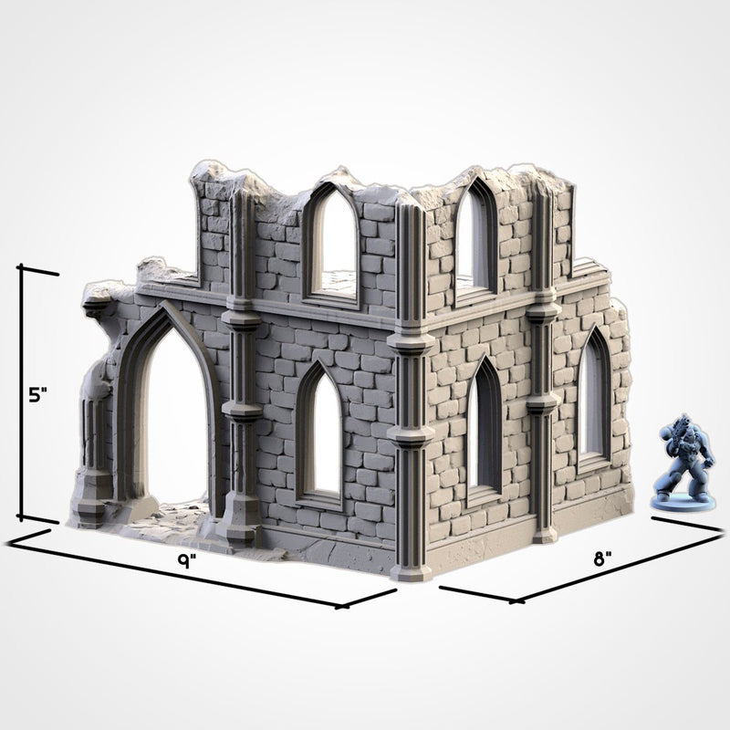 Temple Ruins 3D printed terrain view 14
