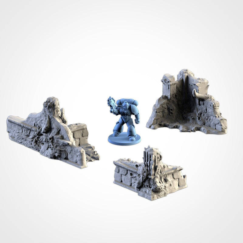Infected Ruins 3D printed terrain view 14