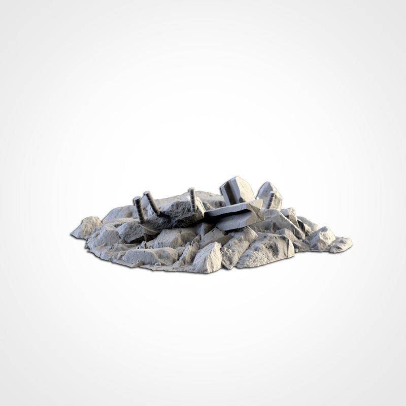 City Debris 3D printed terrain view 14