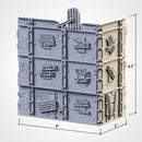 Post-Apocalyptic Ruins WTC Set 01 3D printed terrain view 14