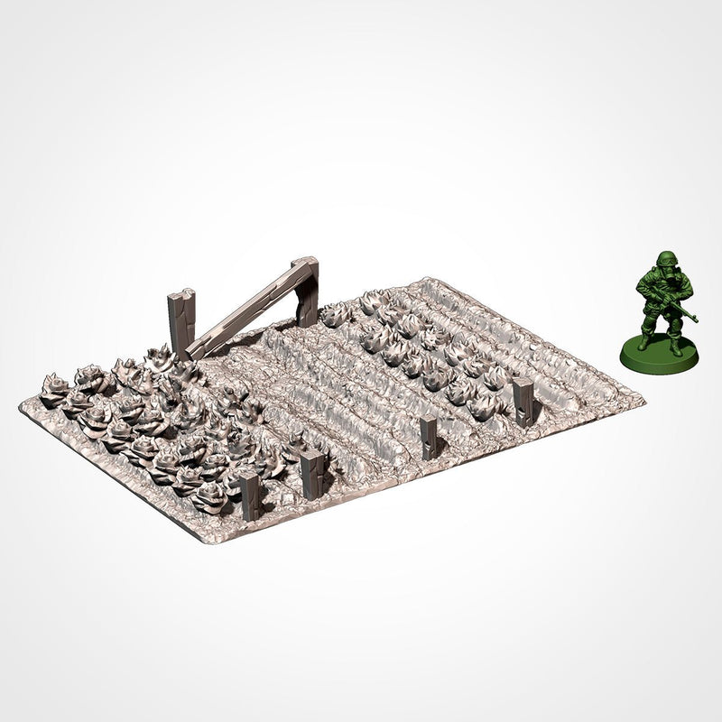 Crops 3D printed terrain view 14
