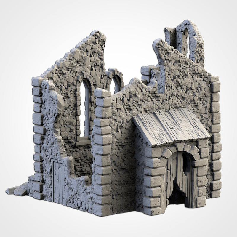 Abandoned Town 3D printed terrain view 14