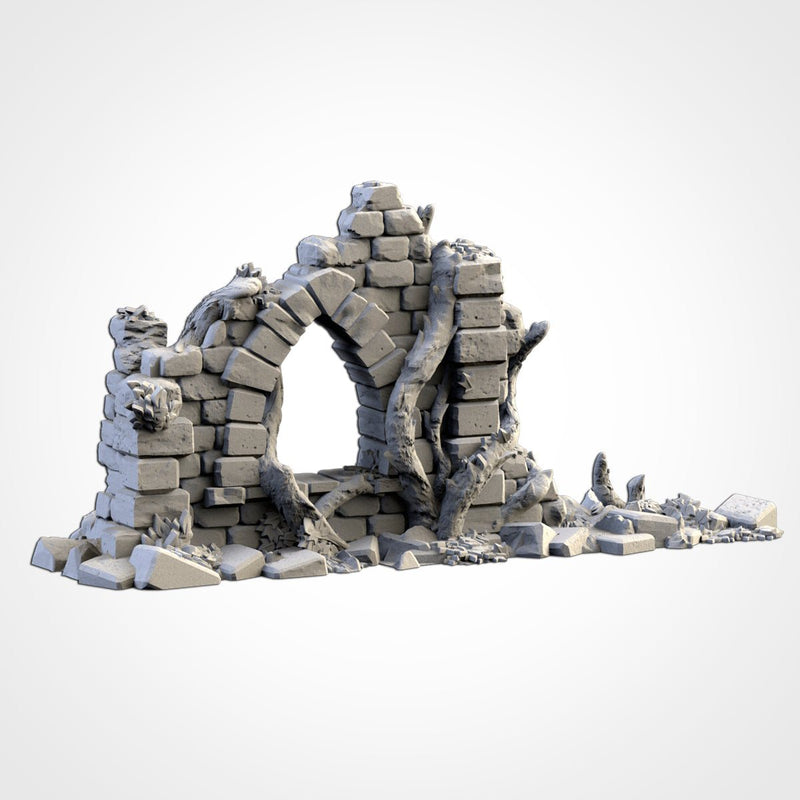 Abandoned City Ruins 3D printed terrain view 14