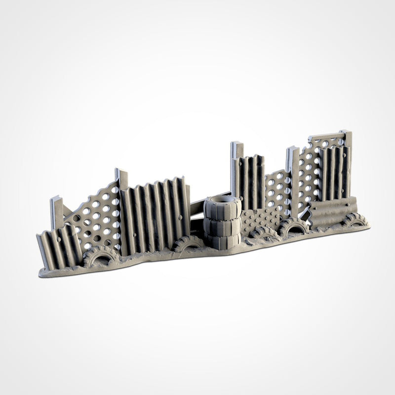 Post-Apocalyptic Barricades 3D printed terrain view 14