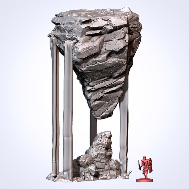 Floating Rocks 3D printed terrain view 14