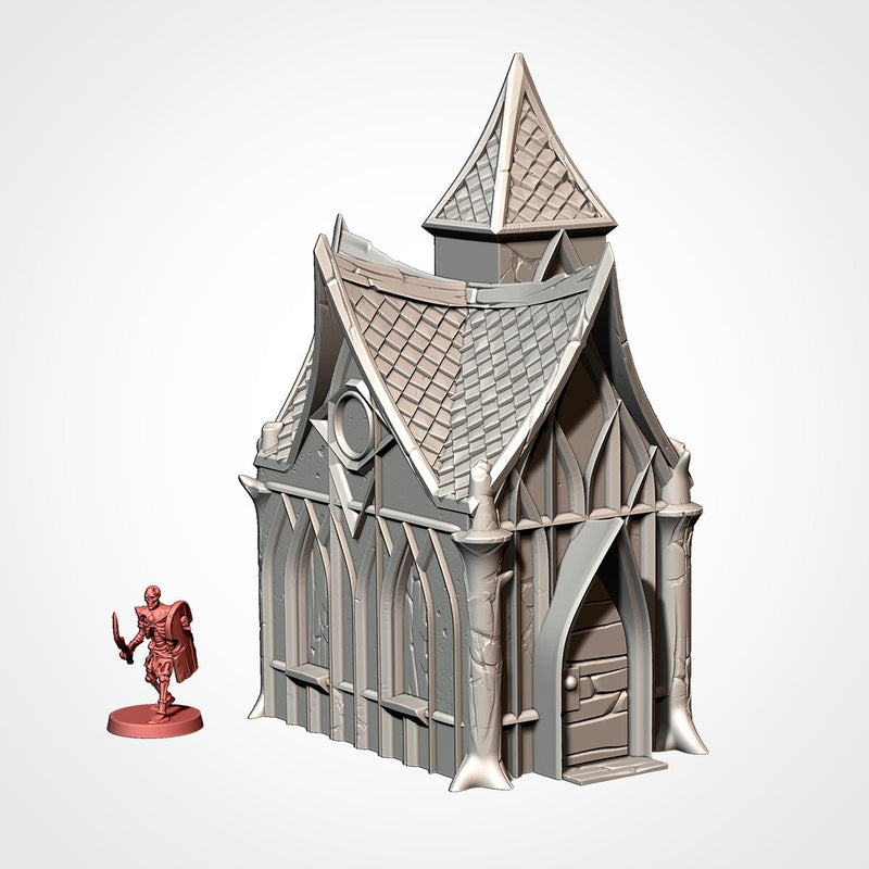 Wood Elf Village 3D printed terrain view 14