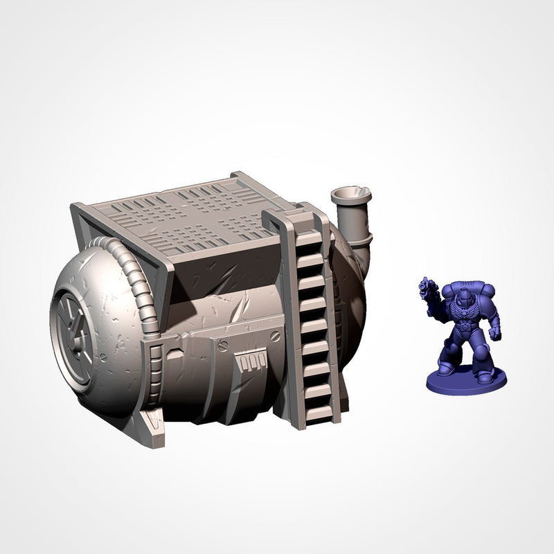 Industrial Sector 3D printed terrain view 14
