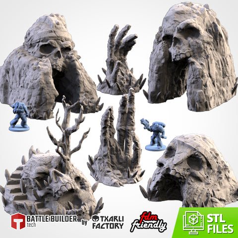 Cursed Ground 3D printed terrain view 14