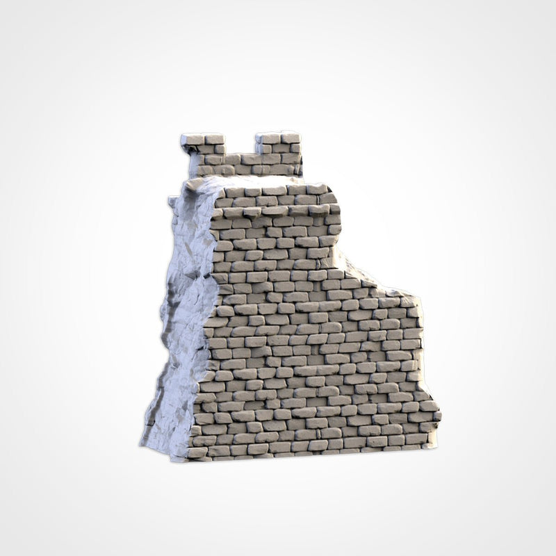 Ruined Castle 3D printed terrain view 14