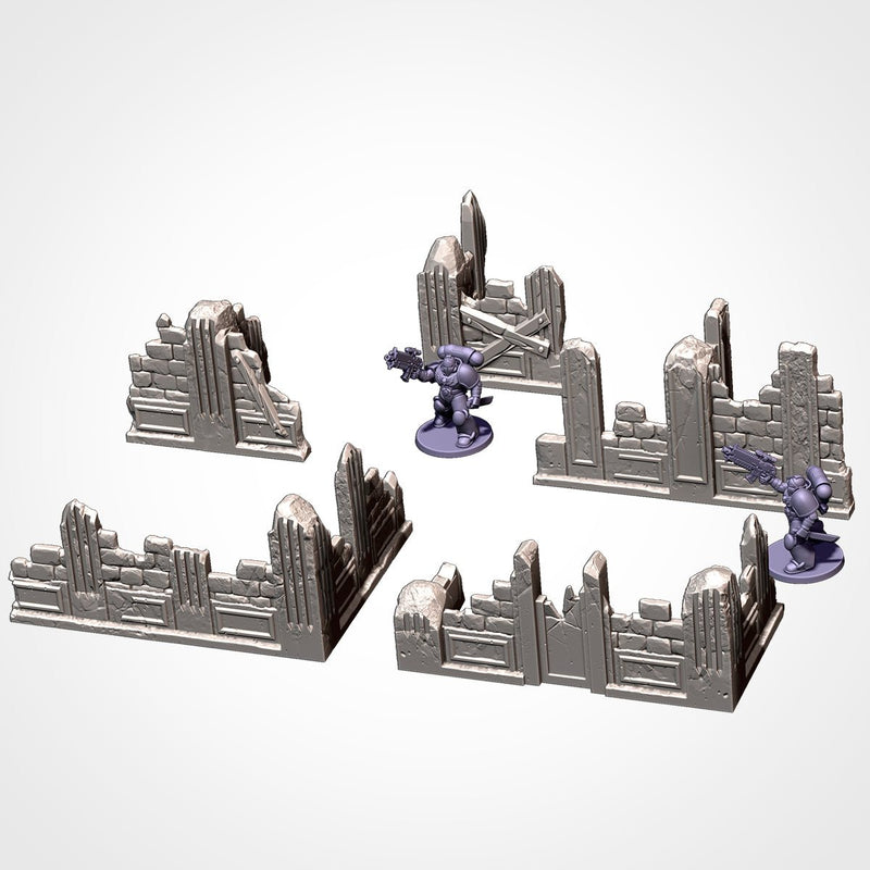 City Ruins (old GW) 3D printed terrain view 14