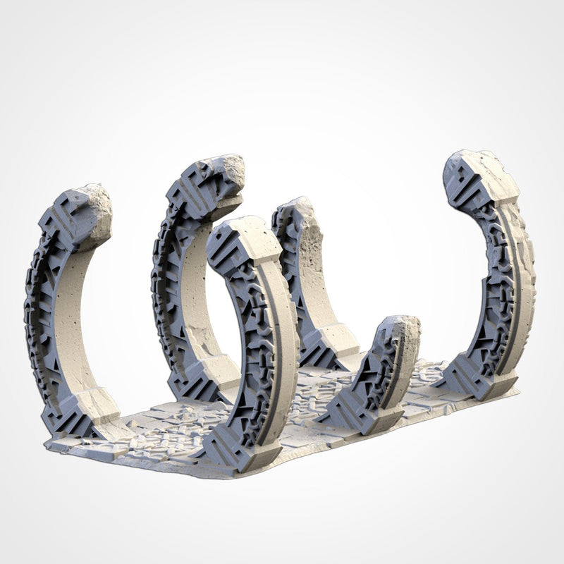 Ancient Civilization 3D printed terrain view 14