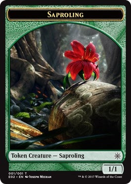 Saproling Treasure 010 Double sided Token (1) [E02]