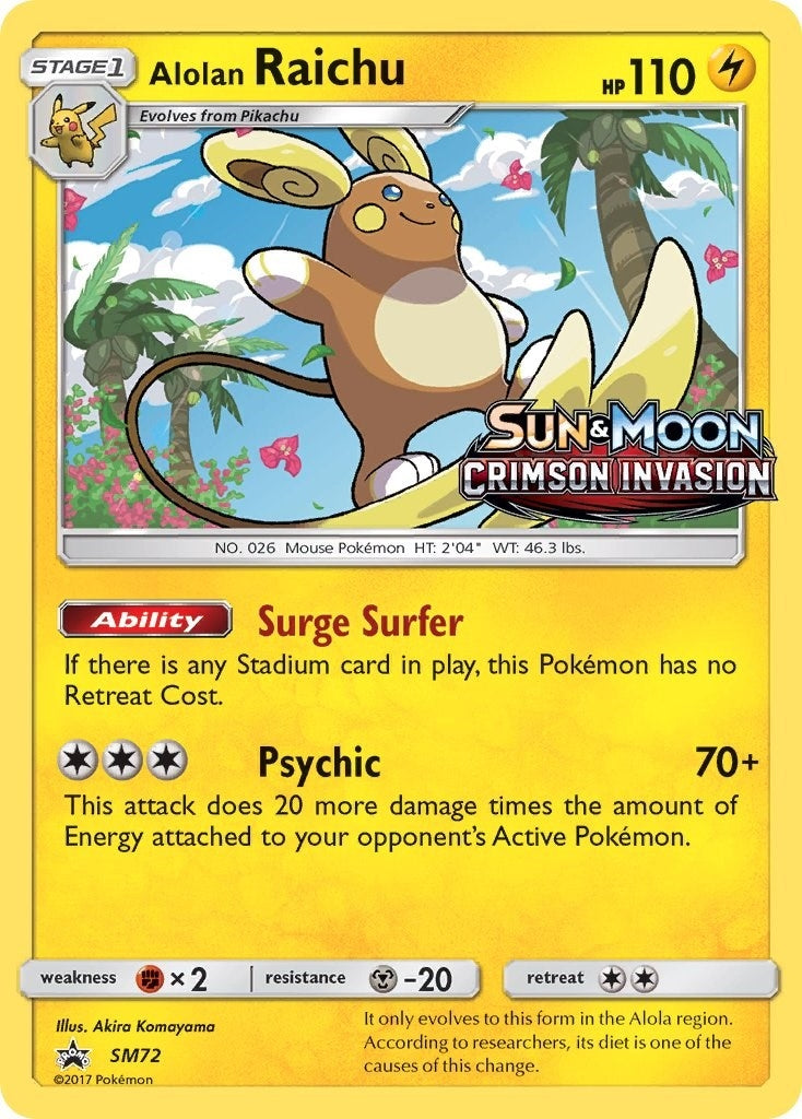 Alolan Raichu SM72 Prerelease (SM72) [SMP]