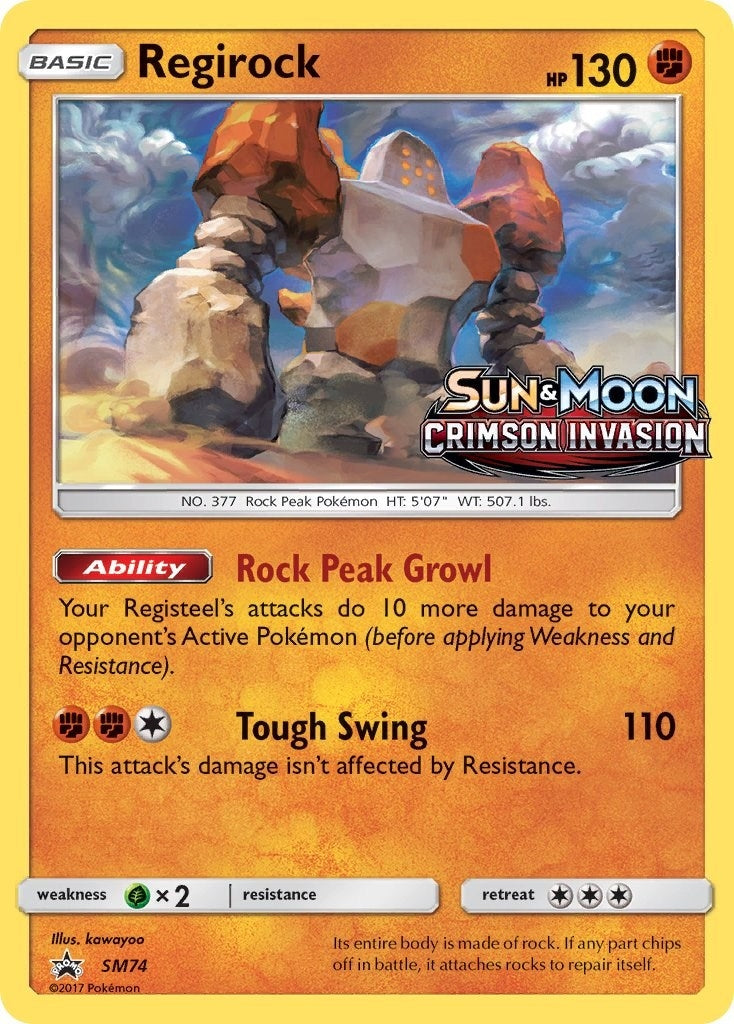 Regirock SM74 Prerelease (SM74) [SMP]